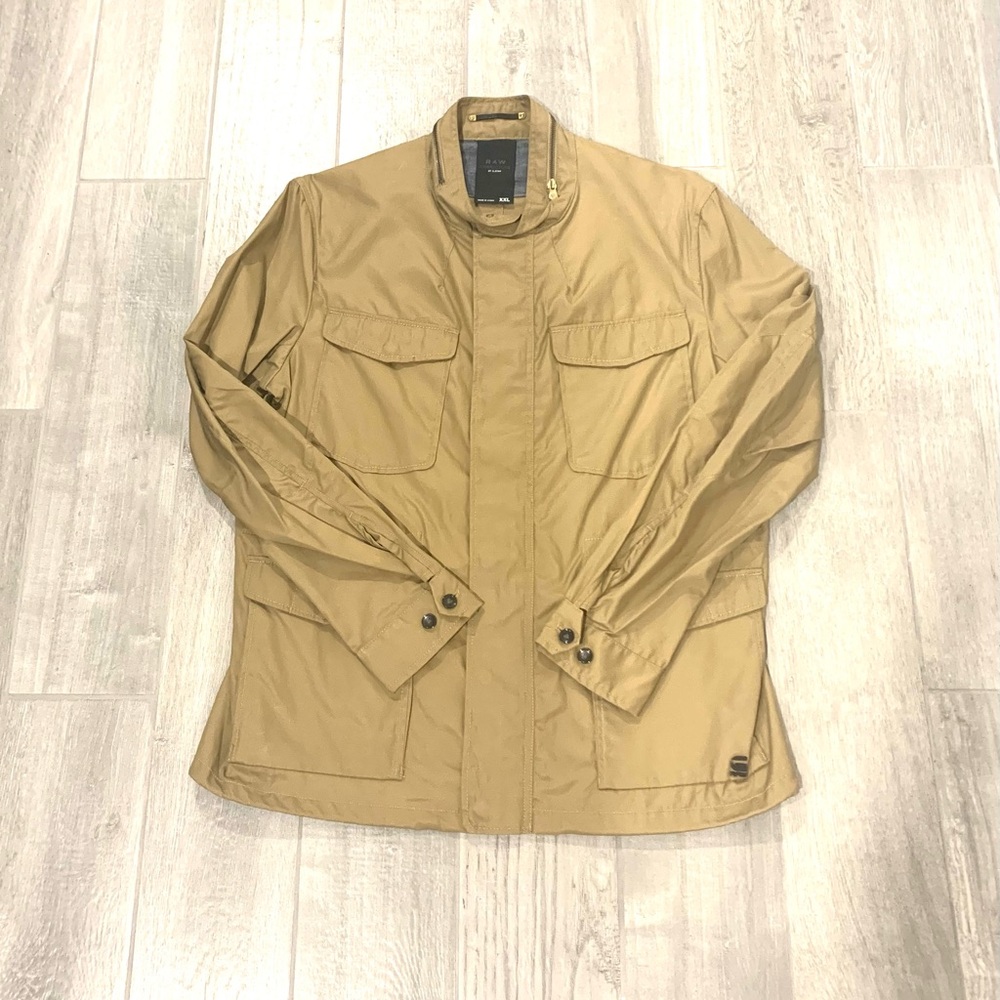 G-Star RAW Men’s Overshirt Jacket – Khaki – XXL